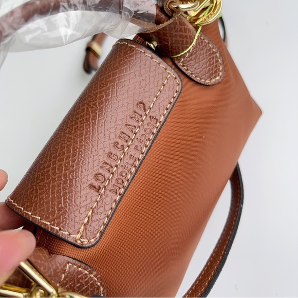 🥃 Longchamp Tan Mini Crossbody Bag - Picture 6 of 9